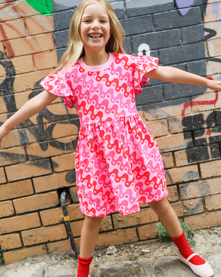 HEART BEAT FLUTTER DRESS | Rock Your Baby