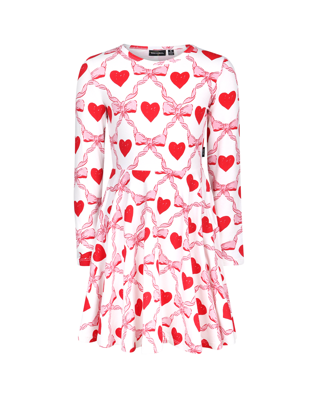 WILD AT HEART LONG SLEEVE WAISTED DRESS | Rock Your Baby