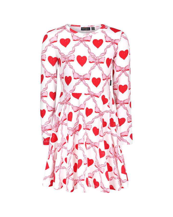 WILD AT HEART LONG SLEEVE WAISTED DRESS | Rock Your Baby