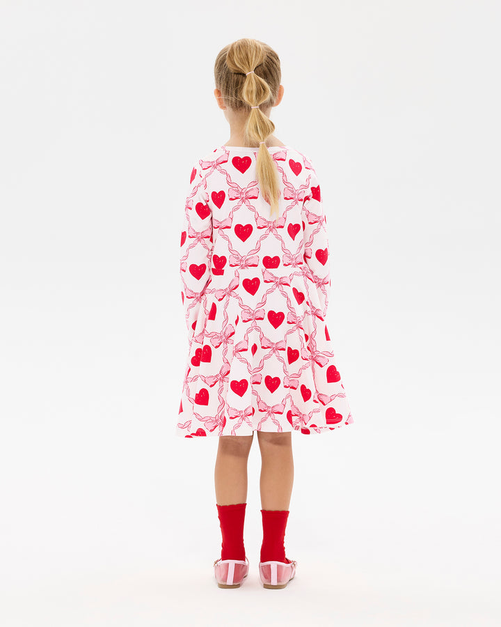 WILD AT HEART LONG SLEEVE WAISTED DRESS