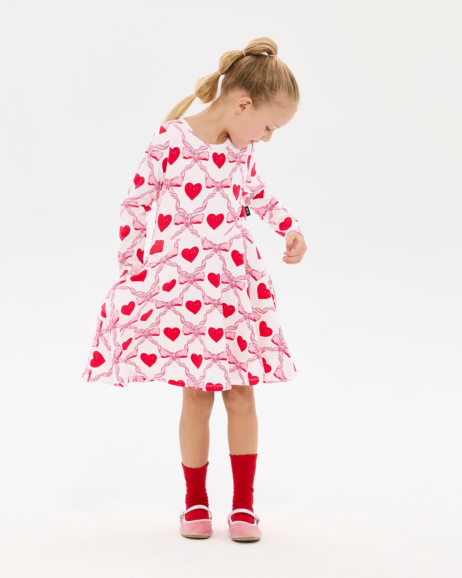 WILD AT HEART LONG SLEEVE WAISTED DRESS