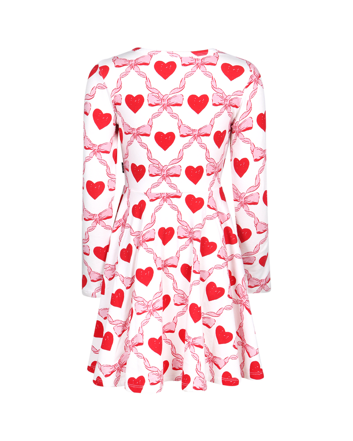 WILD AT HEART LONG SLEEVE WAISTED DRESS