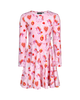 UNICORN HEARTS LONG SLEEVE WAISTED DRESS