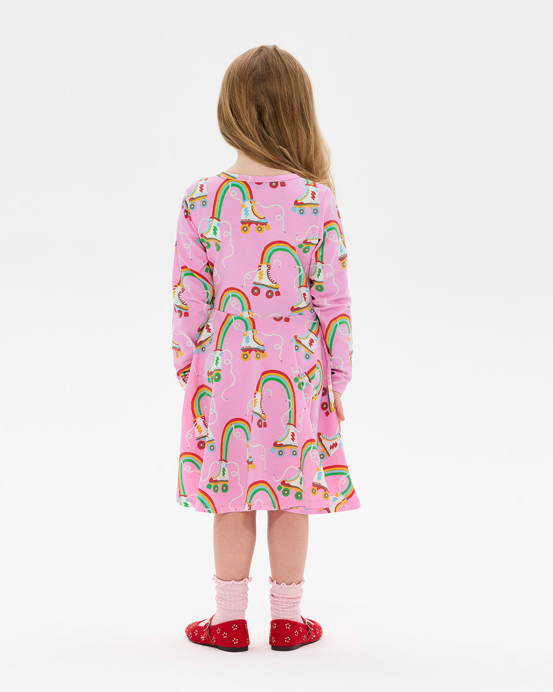 LET THE GOOD TIMES ROLL LONG SLEEVE WAISTED DRESS