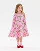 LET THE GOOD TIMES ROLL LONG SLEEVE WAISTED DRESS