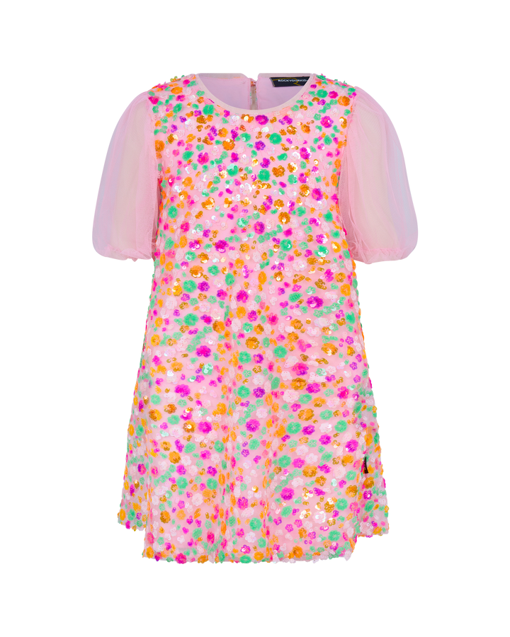 SEQUIN FELICITY DRESS IN RAINBOW