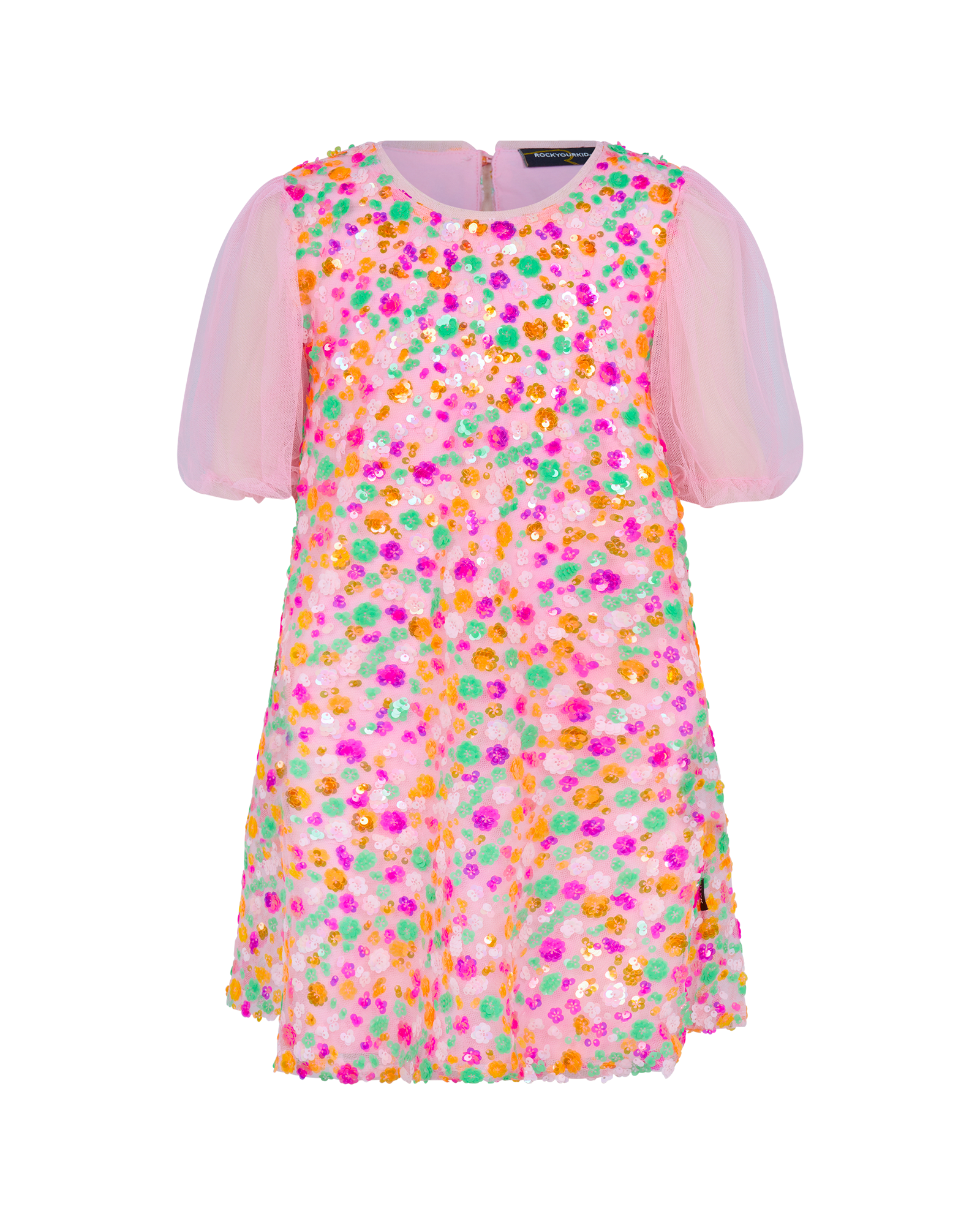 SEQUIN FELICITY DRESS IN RAINBOW