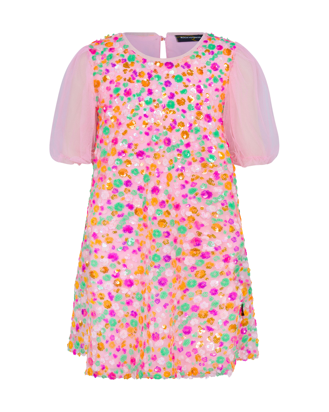 SEQUIN FELICITY DRESS IN RAINBOW