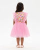 SEQUIN TULLE BELLAMY DRESS IN RAINBOW
