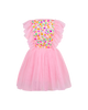 SEQUIN TULLE BELLAMY DRESS IN RAINBOW