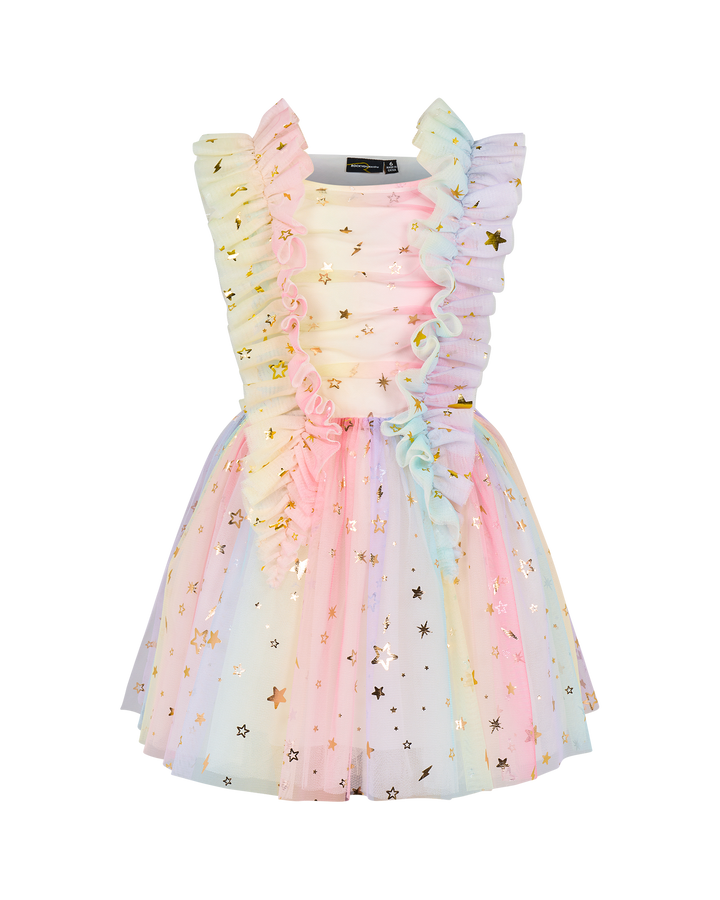 TULLE STARS LORENNE DRESS IN ROSE GOLD