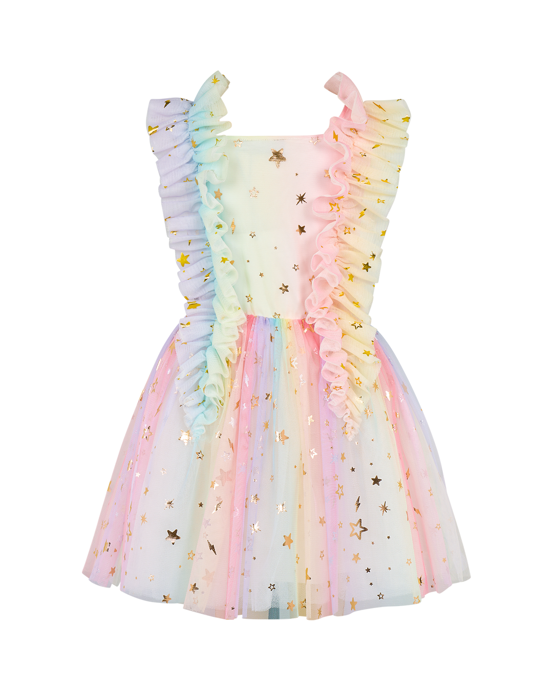 TULLE STARS LORENNE DRESS IN ROSE GOLD