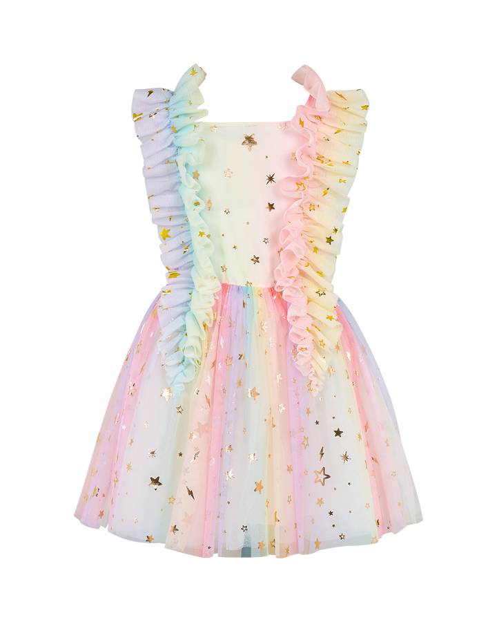 TULLE STARS LORENNE DRESS IN ROSE GOLD