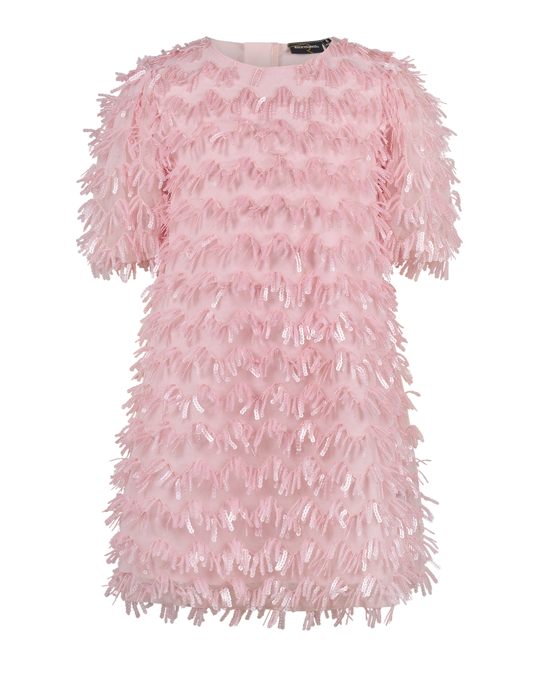 PUFF SLEEVE TULLE MARIA DRESS IN PINK