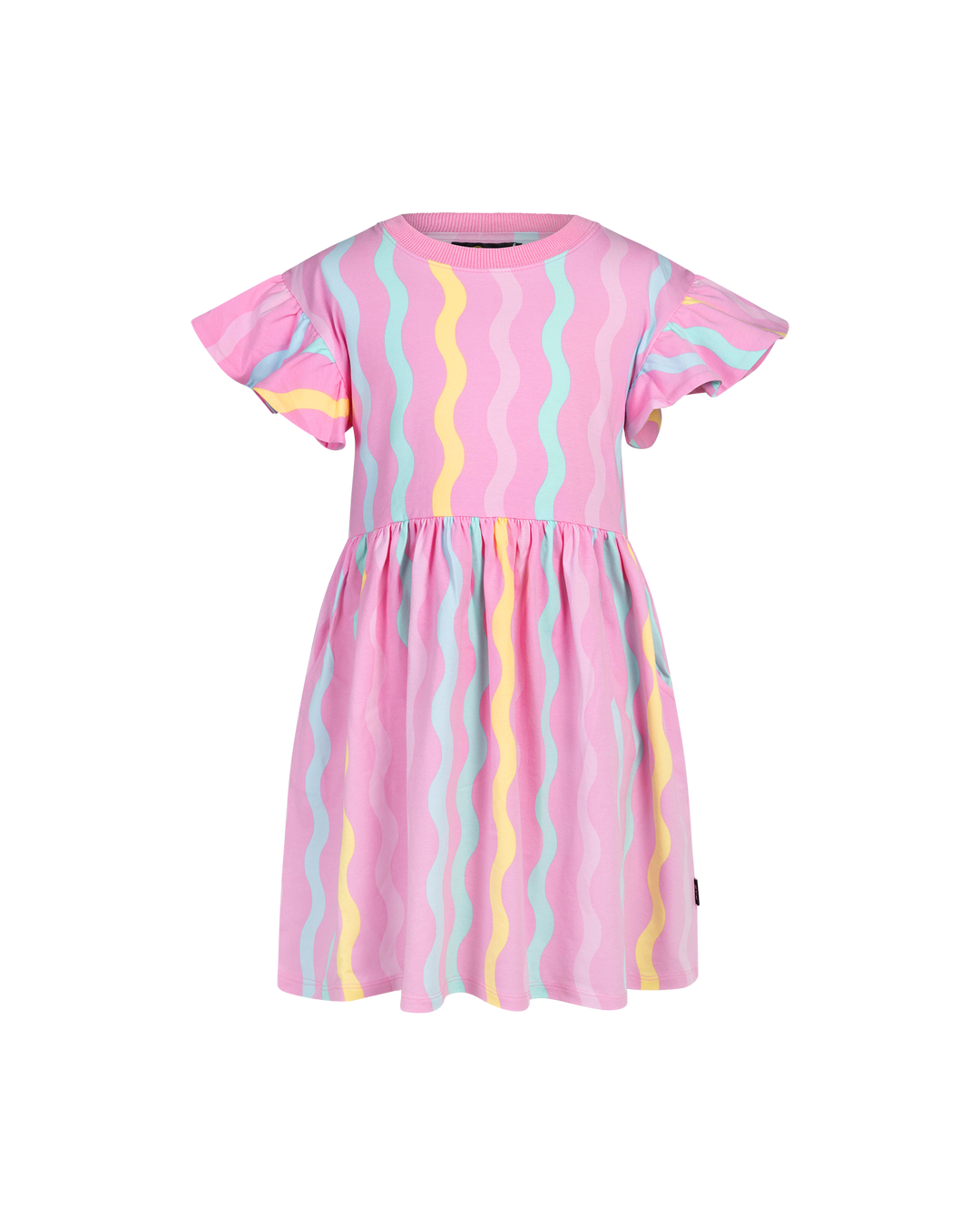 CANDY STRIPE FLEUR DRESS