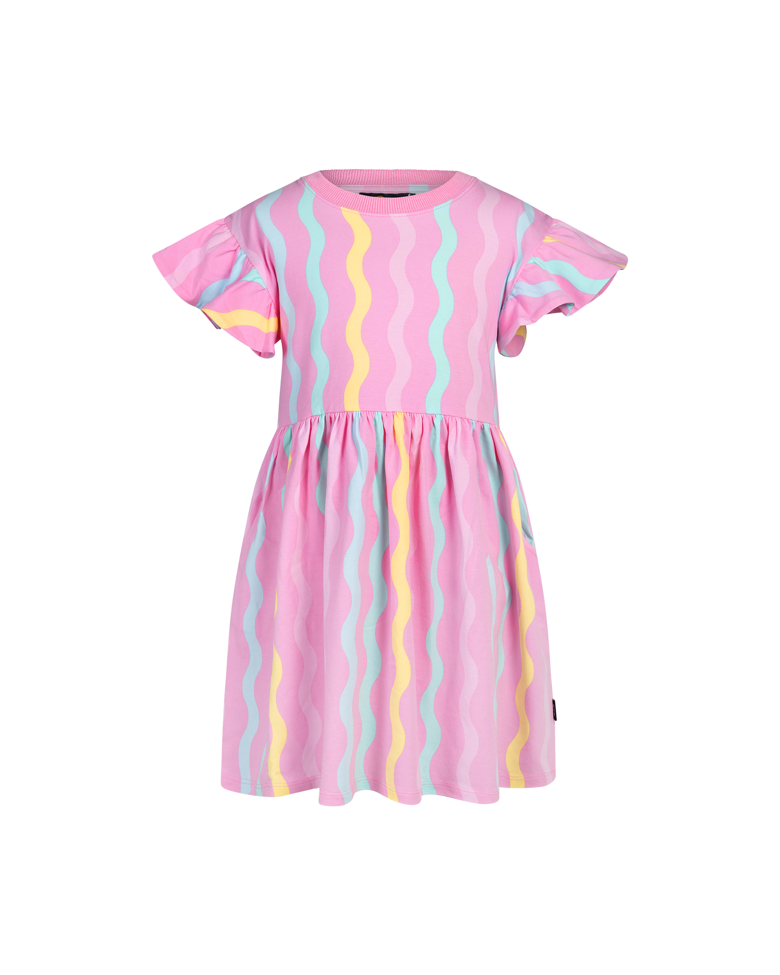 CANDY STRIPE FLEUR DRESS