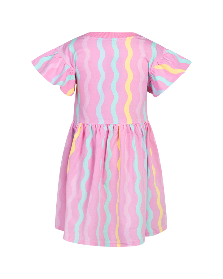 CANDY STRIPE FLEUR DRESS