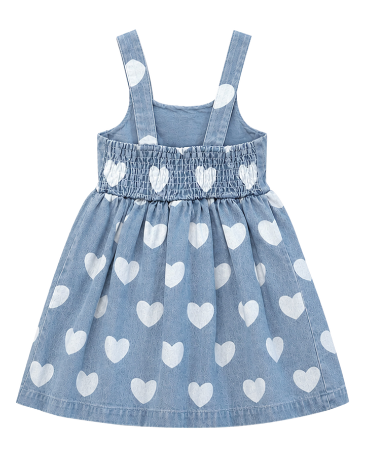 BELINDA BOW DRESS IN DENIM