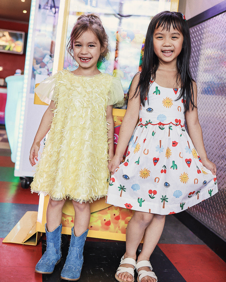 WINONA DRESS IN EGGSHELL