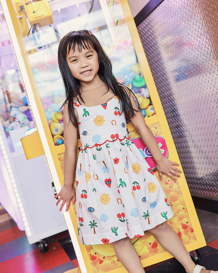 WINONA DRESS IN EGGSHELL