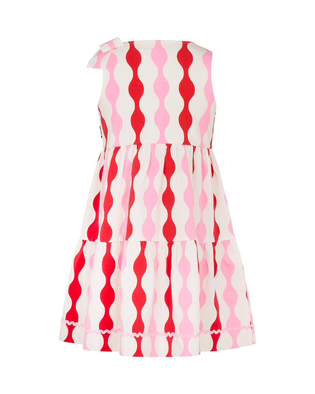 RIC RAC BOW DRESS IN PARTY PINK
