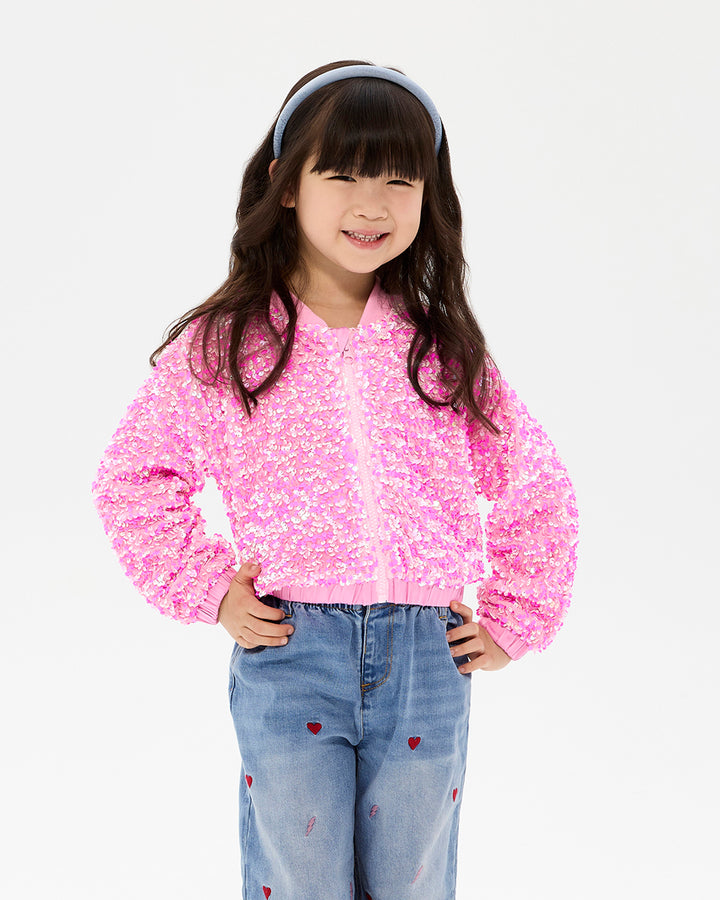 GOOD TIMES GLITZY BOMBER JACKET