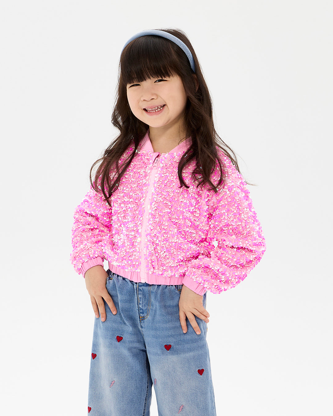 GOOD TIMES GLITZY BOMBER JACKET
