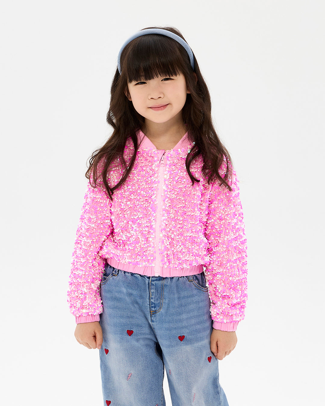 GOOD TIMES GLITZY BOMBER JACKET