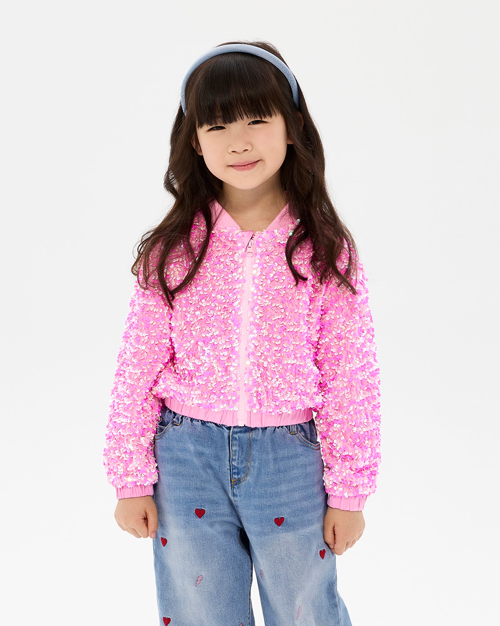 GOOD TIMES GLITZY BOMBER JACKET