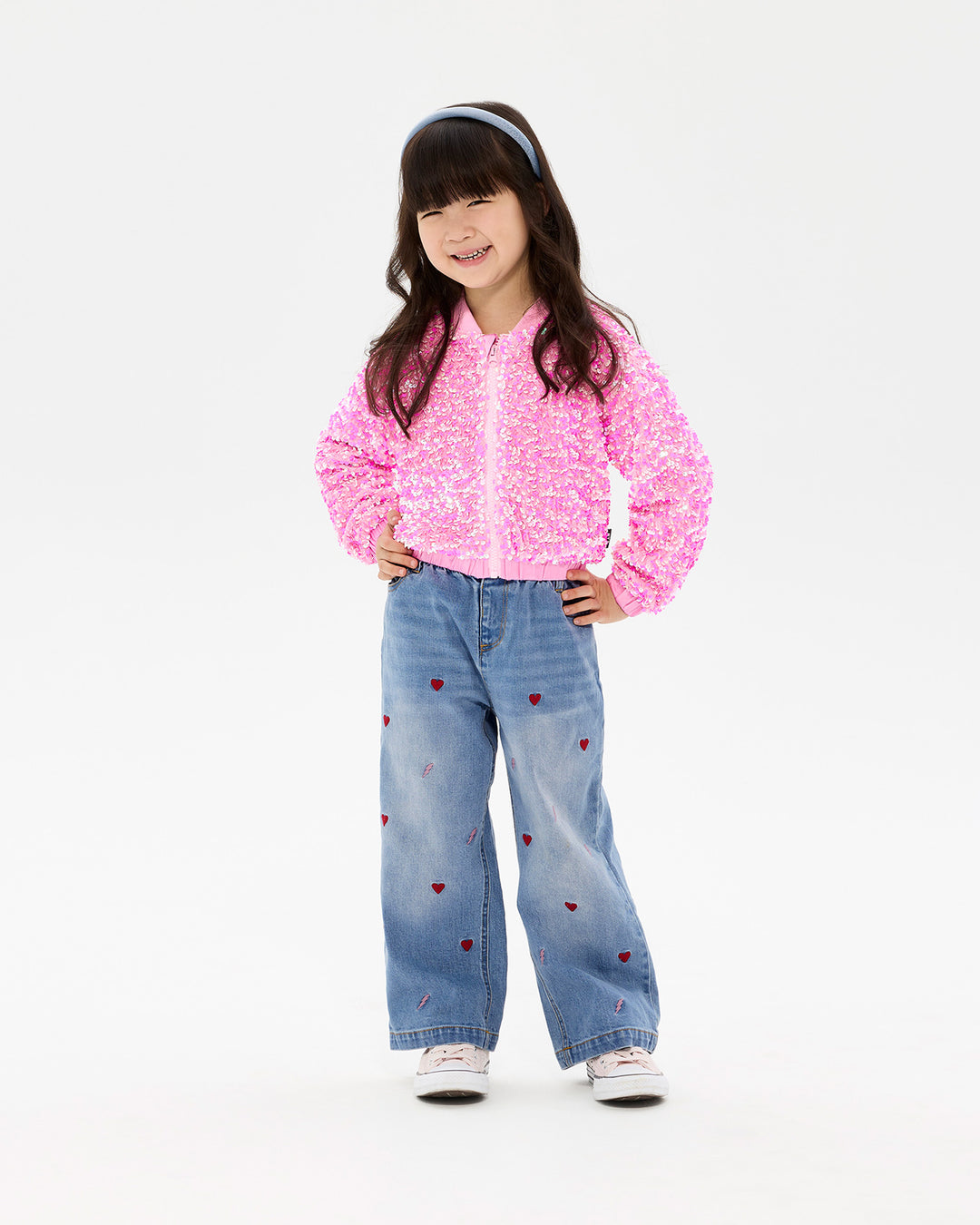 GOOD TIMES GLITZY BOMBER JACKET
