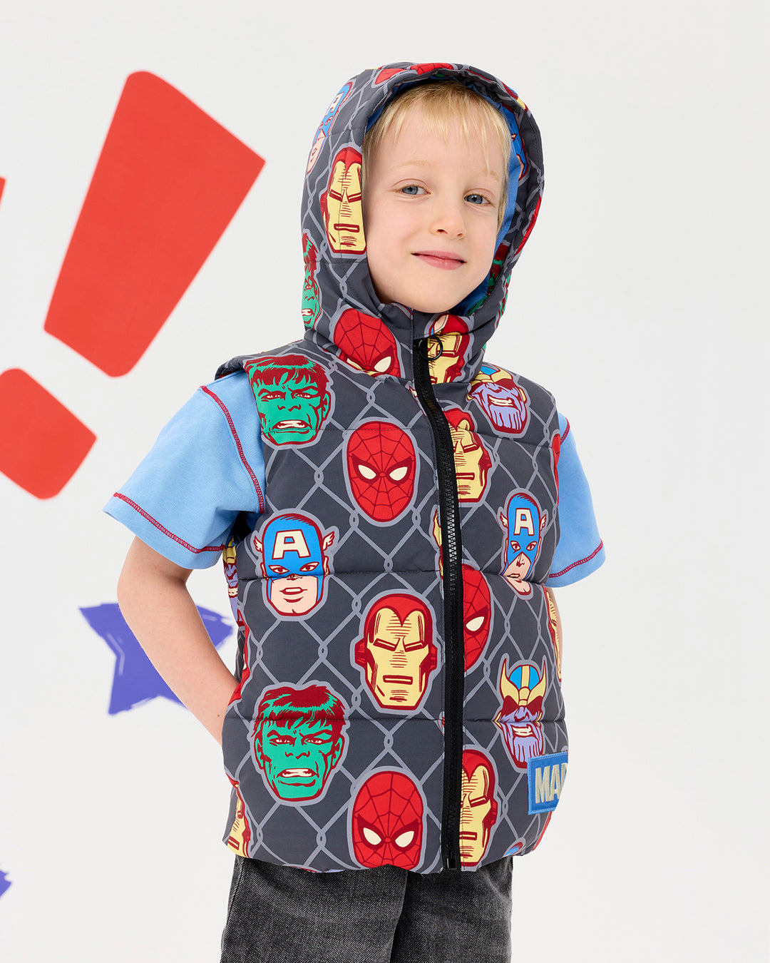 MARVEL HEROES PUFFER VEST | Rock Your Baby