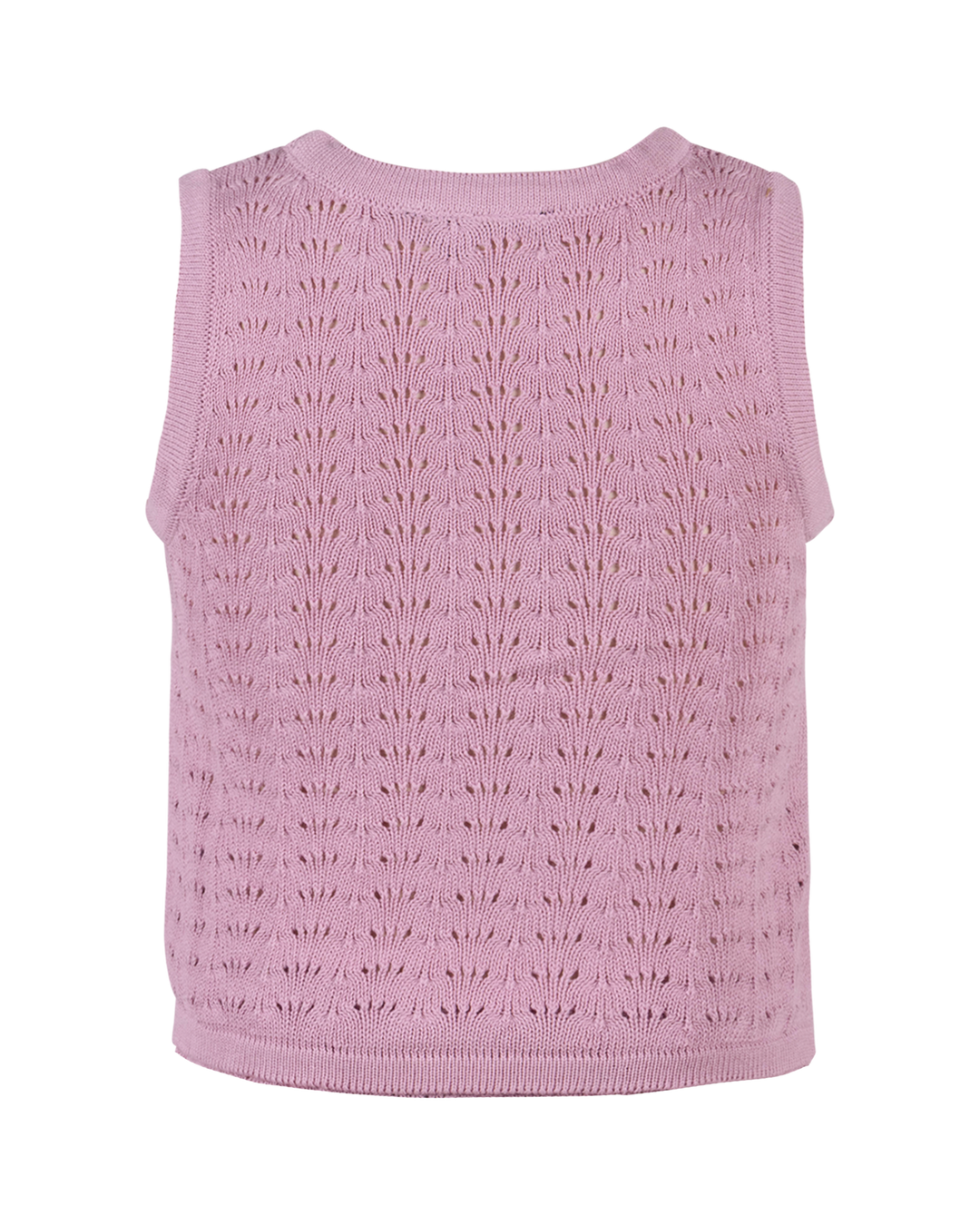 LA MER CROCHET TANK IN ICE PINK