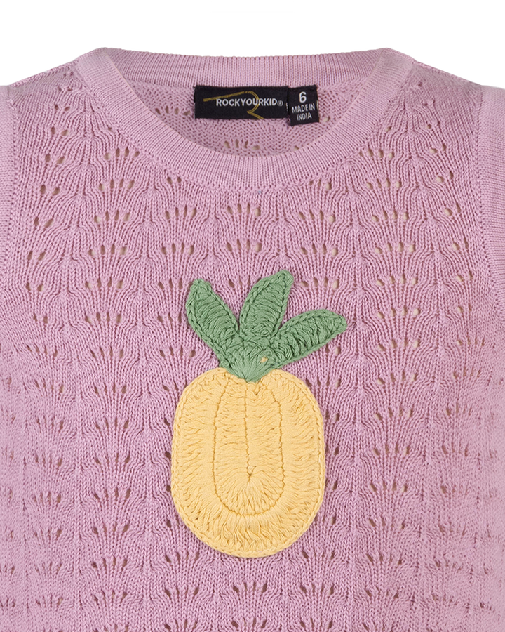 LA MER CROCHET TANK IN ICE PINK
