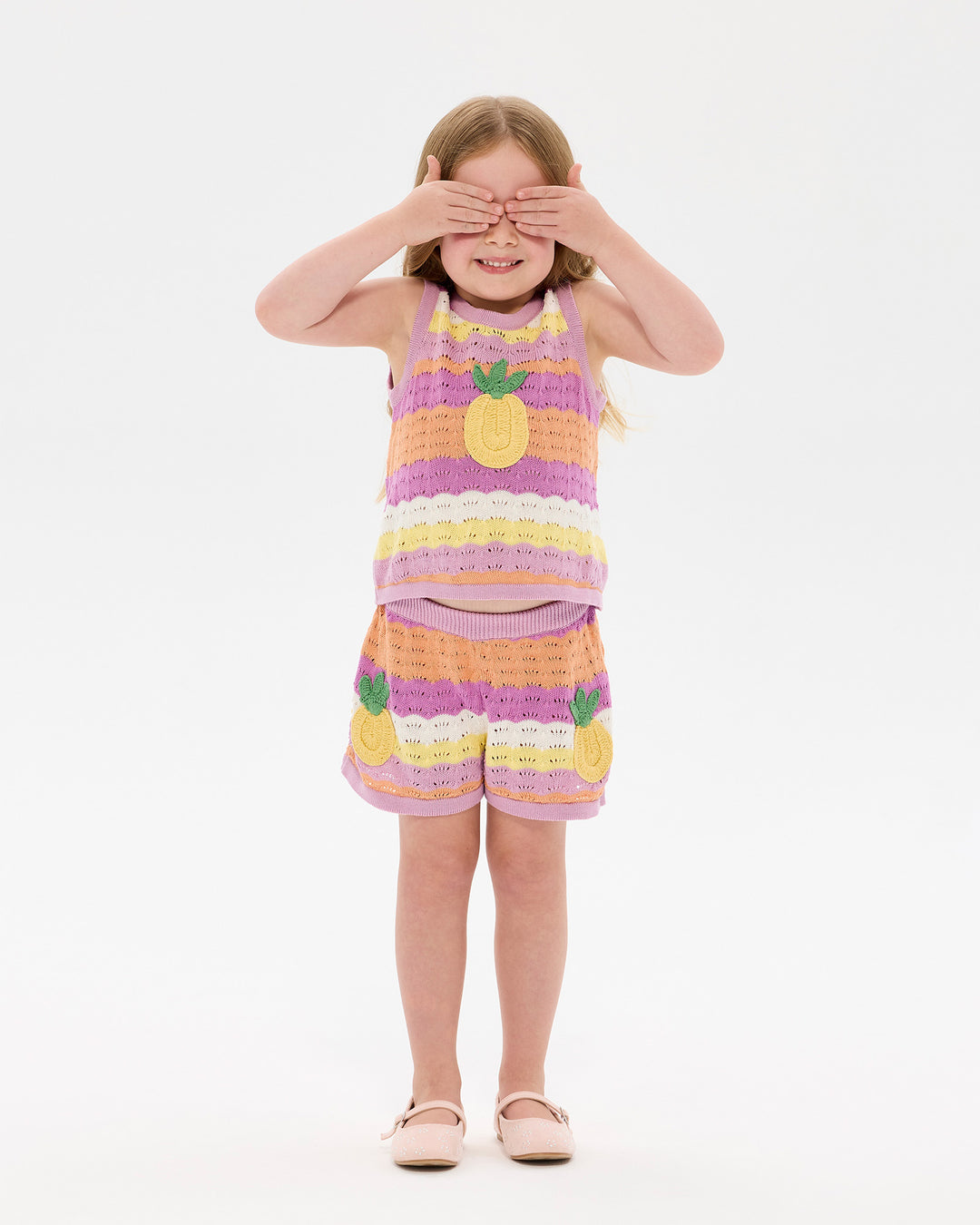 LA MER CROCHET TANK IN STRIPE