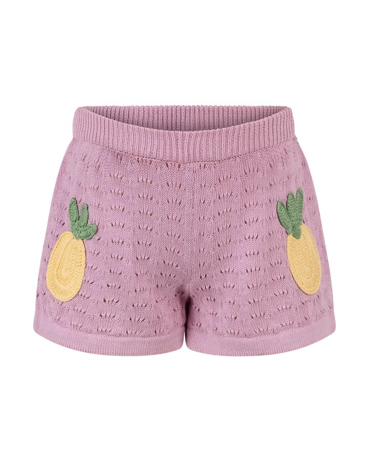 LA MER CROCHET SHORT IN ICE PINK