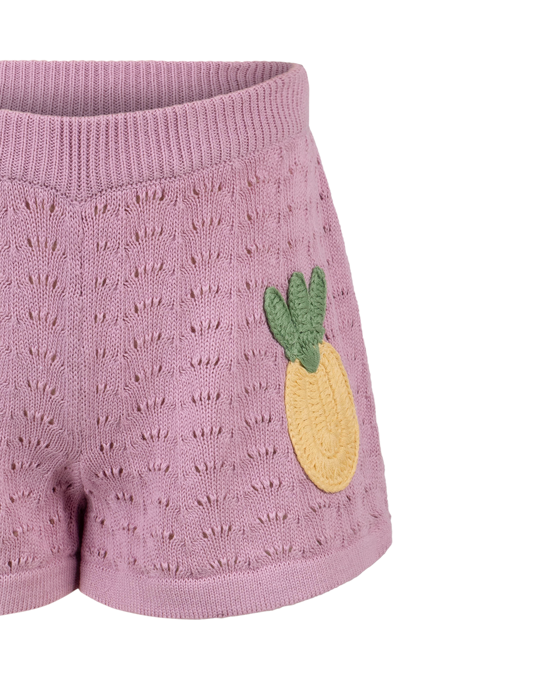 LA MER CROCHET SHORT IN ICE PINK