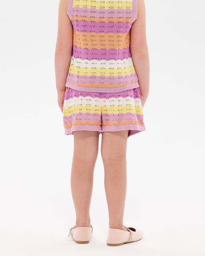 LA MER CROCHET SHORT IN STRIPE