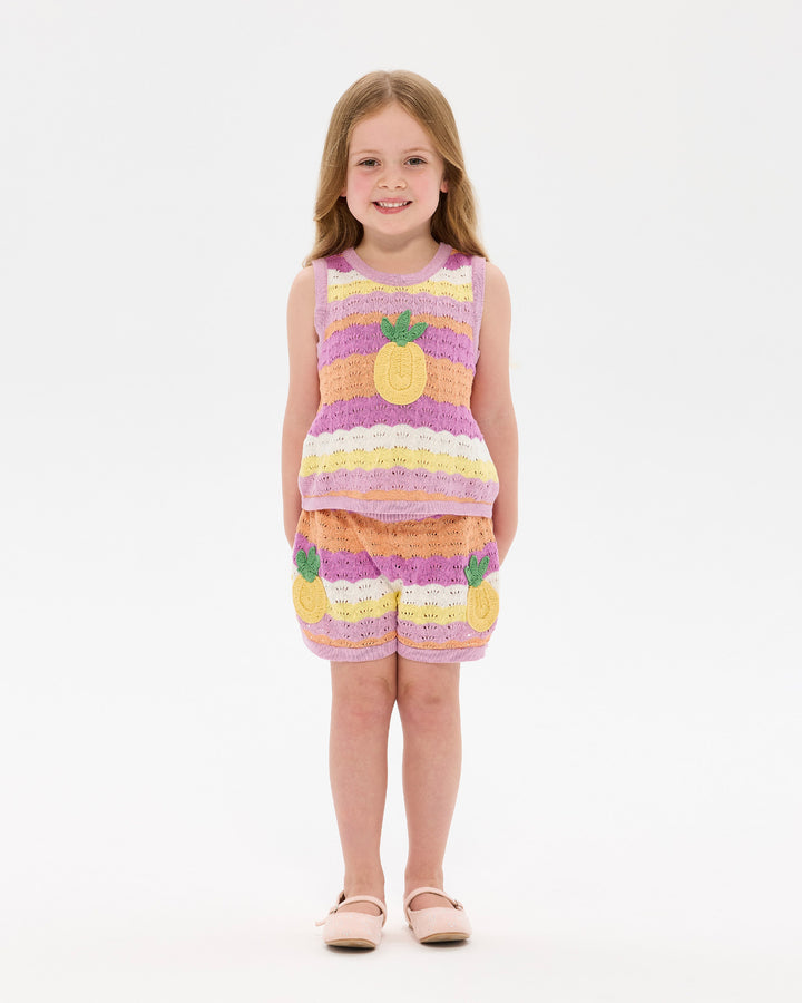 LA MER CROCHET SHORT IN STRIPE
