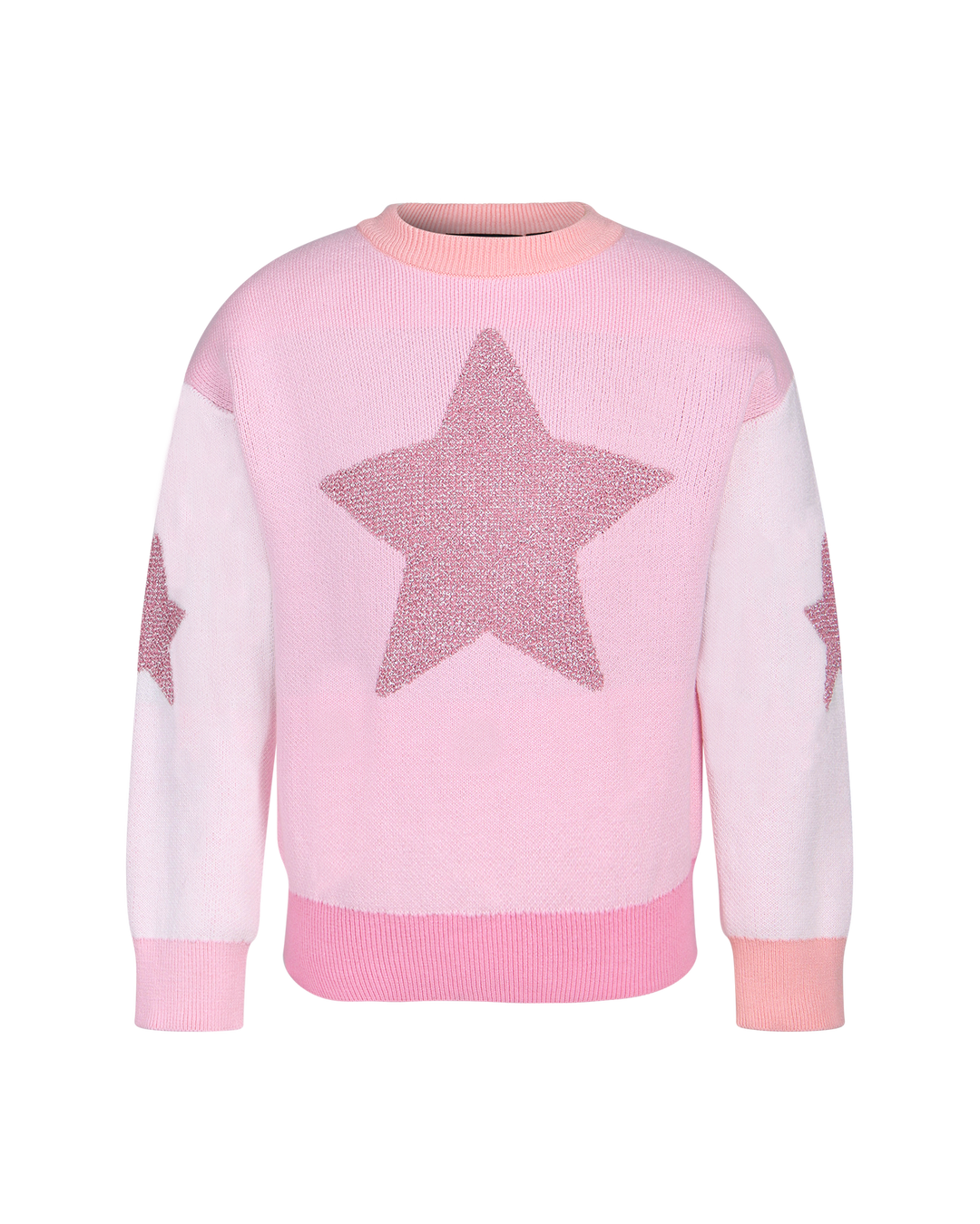 METALLIC STARS LACEY JUMPER
