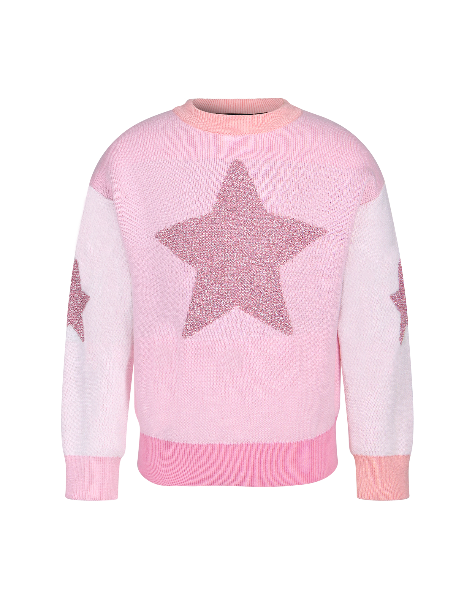 METALLIC STARS LACEY JUMPER