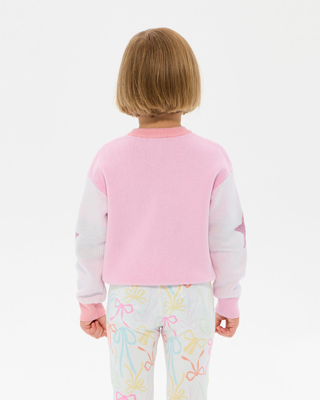 METALLIC STARS LACEY JUMPER