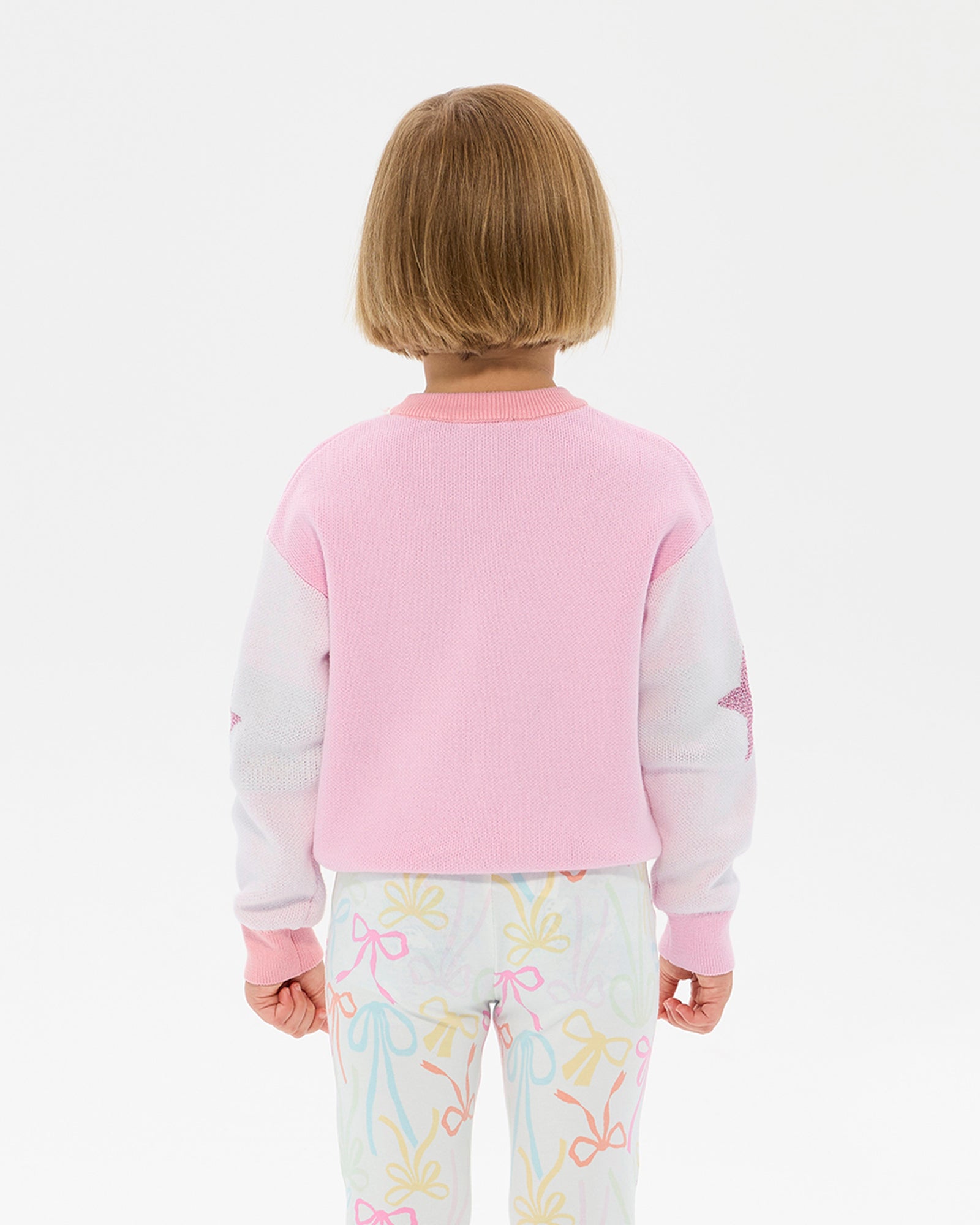 METALLIC STARS LACEY JUMPER