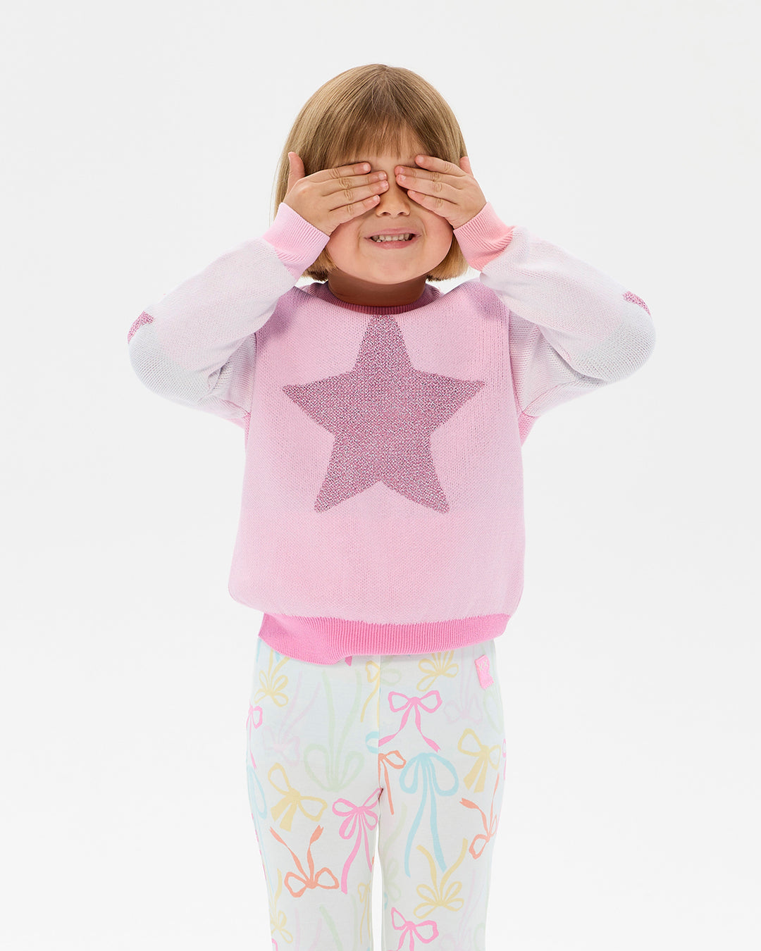 METALLIC STARS LACEY JUMPER | Rock Your Baby