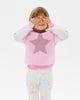METALLIC STARS LACEY JUMPER