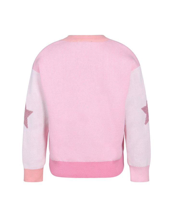 METALLIC STARS LACEY JUMPER