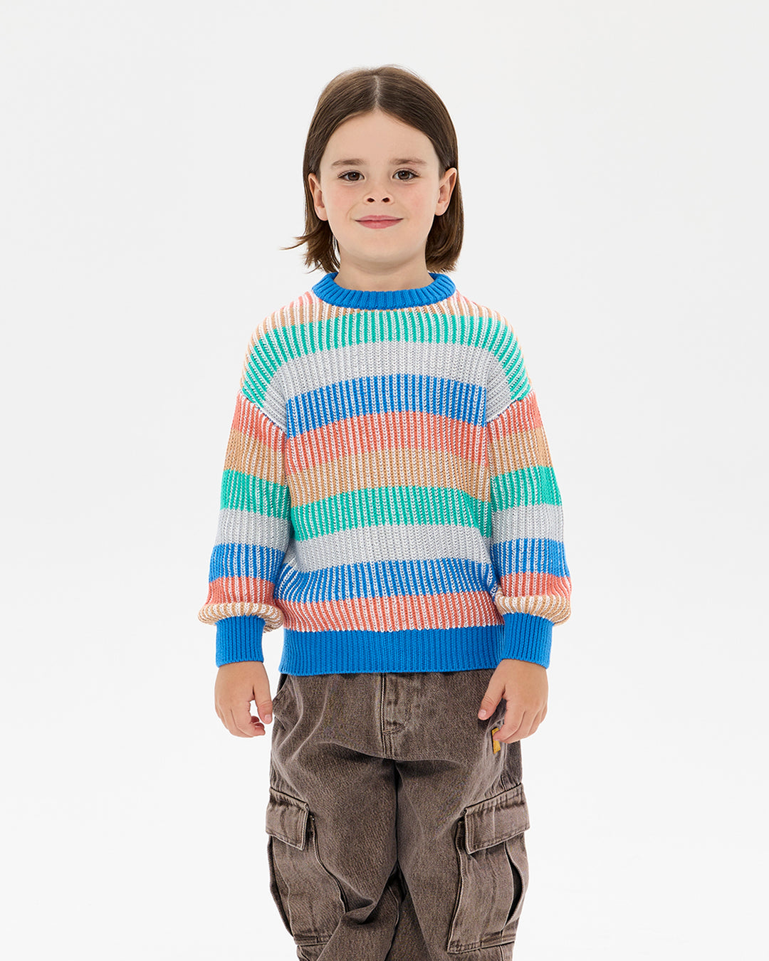 HAPPY CAMPER STRIPE MICAH SWEATER | Rock Your Baby