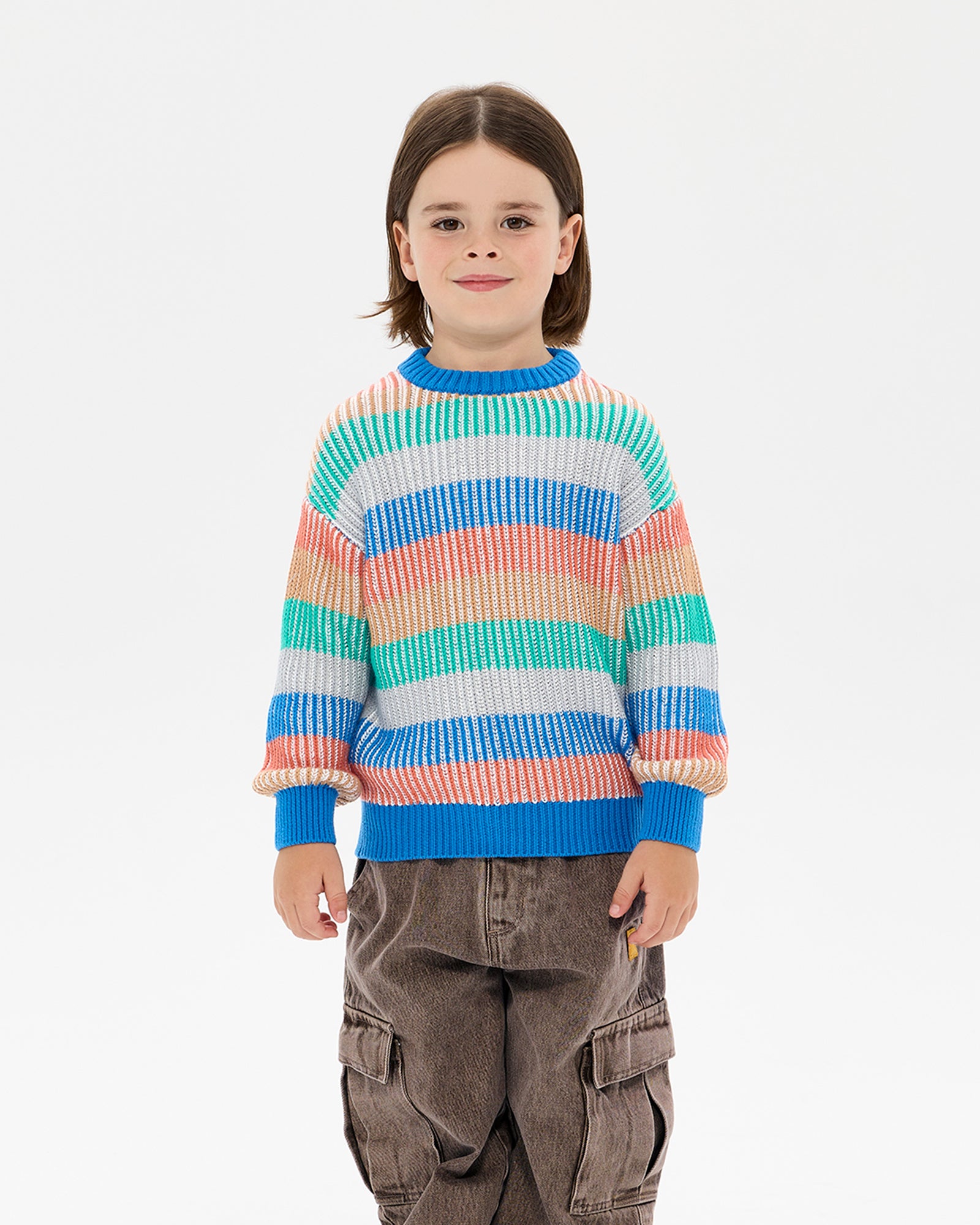 HAPPY CAMPER STRIPE MICAH SWEATER