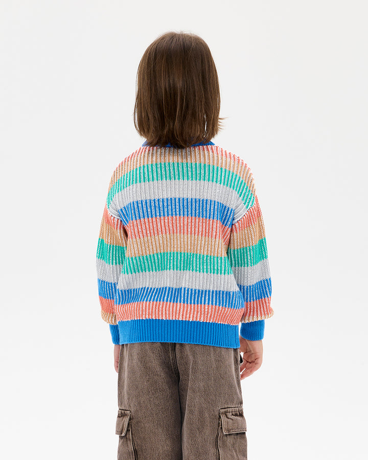 HAPPY CAMPER STRIPE MICAH SWEATER