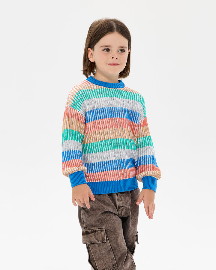 HAPPY CAMPER STRIPE MICAH SWEATER