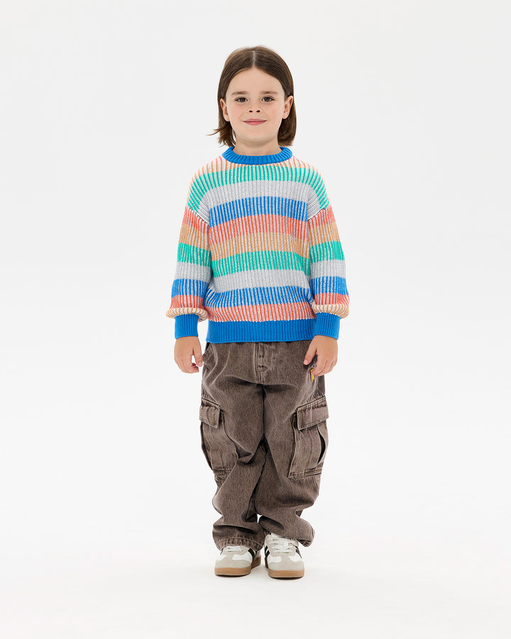 HAPPY CAMPER STRIPE MICAH SWEATER